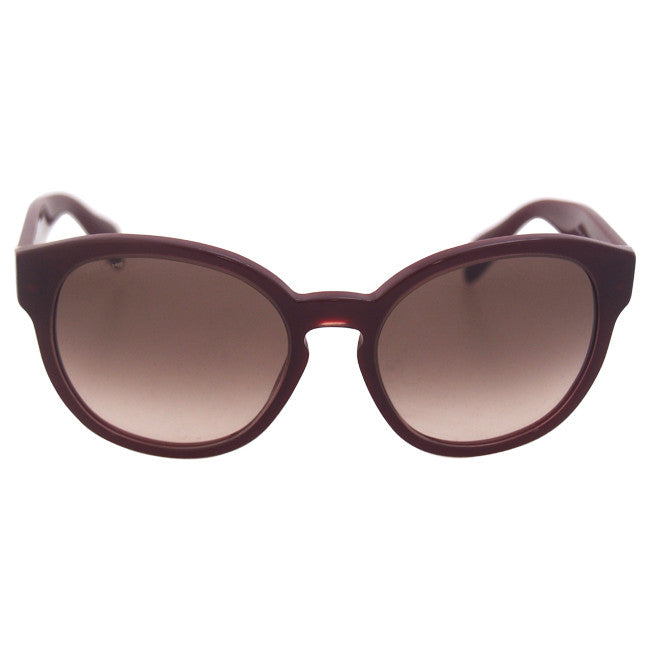Prada Bordeaux Round Sunglasses Prada Opal Bordeaux Sunglasses Large Round Red Brown  main image 2