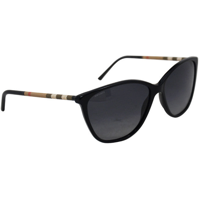 Burberry BE 4117 3001T3 Black Polarized Sunglasses