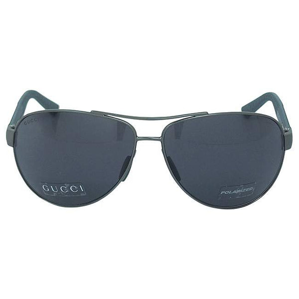 Gucci GG 2246/S 4VQTD -Semi Matte Dark Ruthenium Polarized Sunglasses