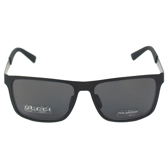 Gucci GG 2238/S PDERA - Semi Matte Black Polarized Sunglasses